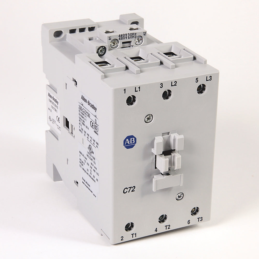 Allen-Bradley 100-C72DJ00 Contactor | 3 pole 3 phase 600V 72A 24V coil
