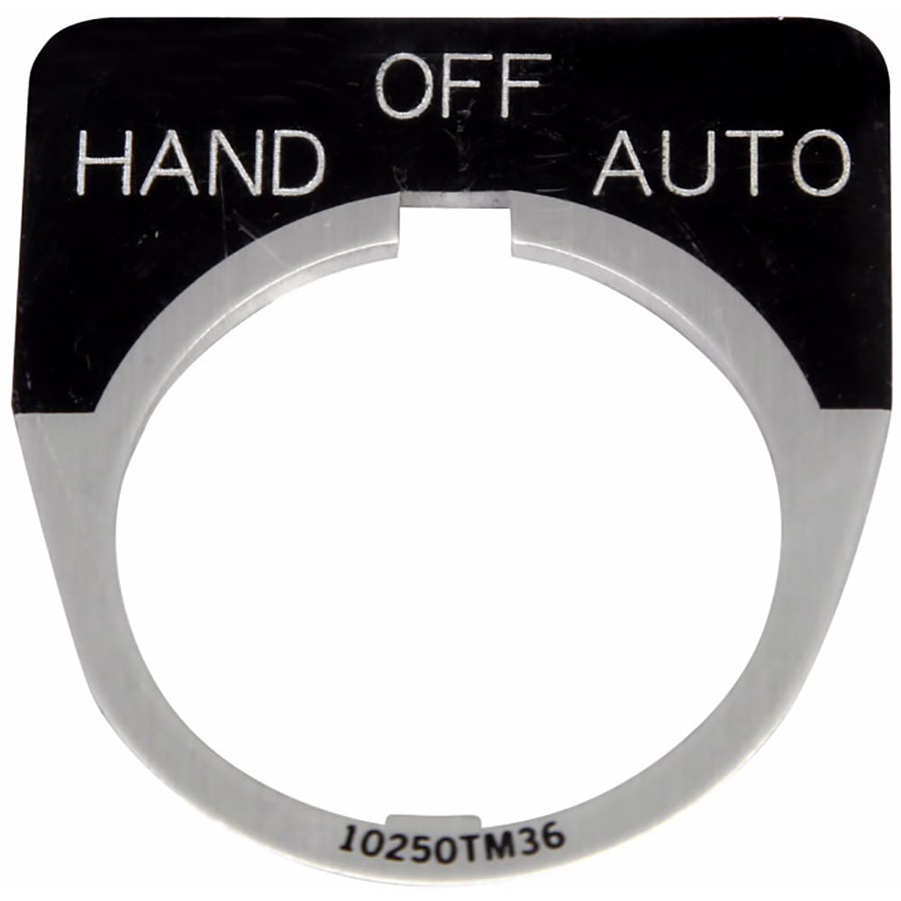 Cutler-Hammer 10250TM67 Legend Plate | MAN OFF AUTO 10250T Series