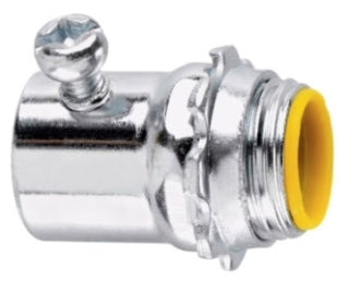 Crouse-Hinds 1452 Electrical Conduit Coupling | 1" EMT Set Screw Connector Straight Insulated