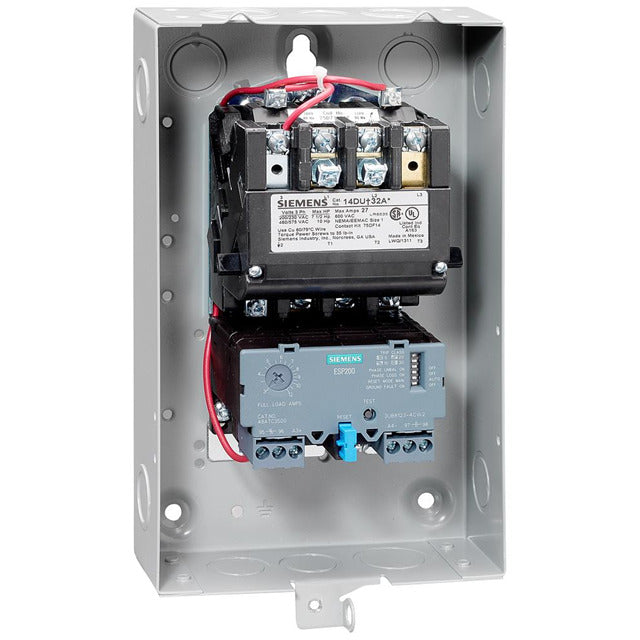 Siemens 14DUE32BA Motor Starter 3 pole 3 phase 600V 40A 220V coil Class 14