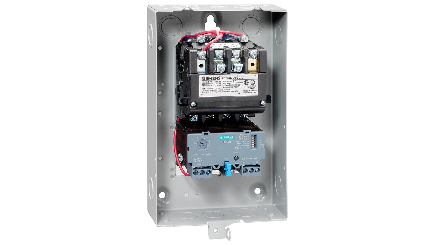 14DUE32BC Siemens Class 14 Motor Starter 3 pole 3 phase 600V 40A 440V coil - Essential Electric Supply
