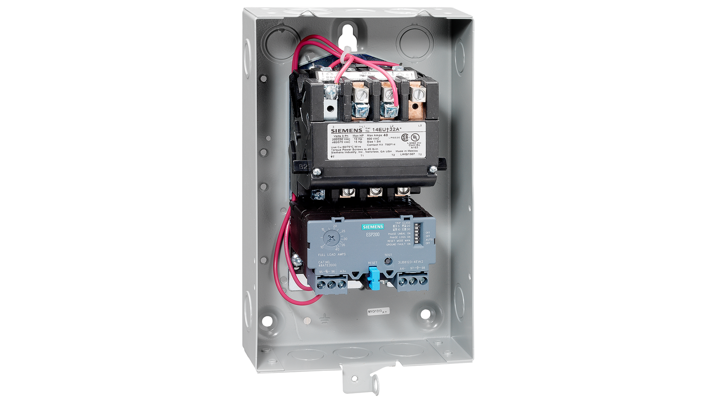 Siemens 14EUE32BC Motor Starter | 3 pole 3 phase 600V 40A 440V coil Class 14