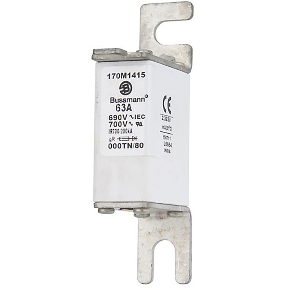 Bussmann 170M1415 Low Voltage Fuse 690V 63A 200kA@690Vac aR NH000