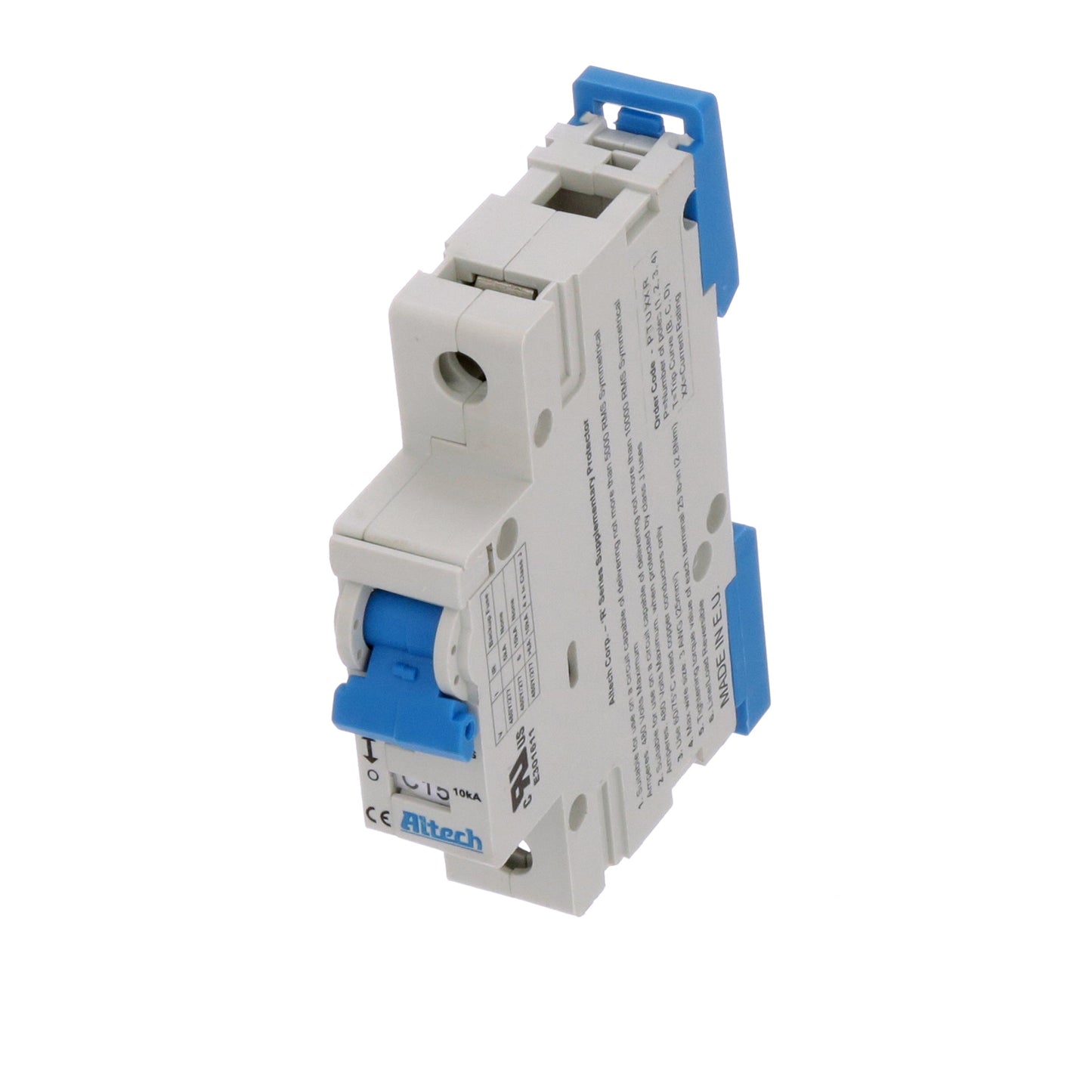 Altech 1CU15R Circuit Breaker | 15A 1P 10kA@480Y/277V Feed-Thru