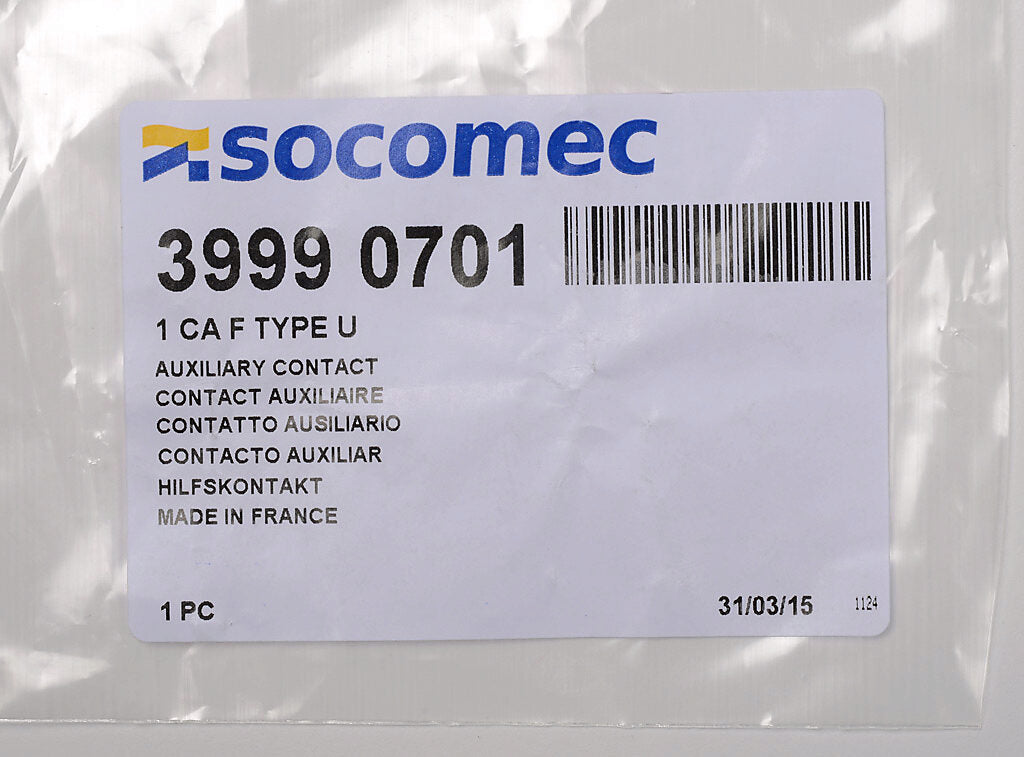 Socomec 39990701 Auxiliary Contact Kits | Compatible Frames PLP