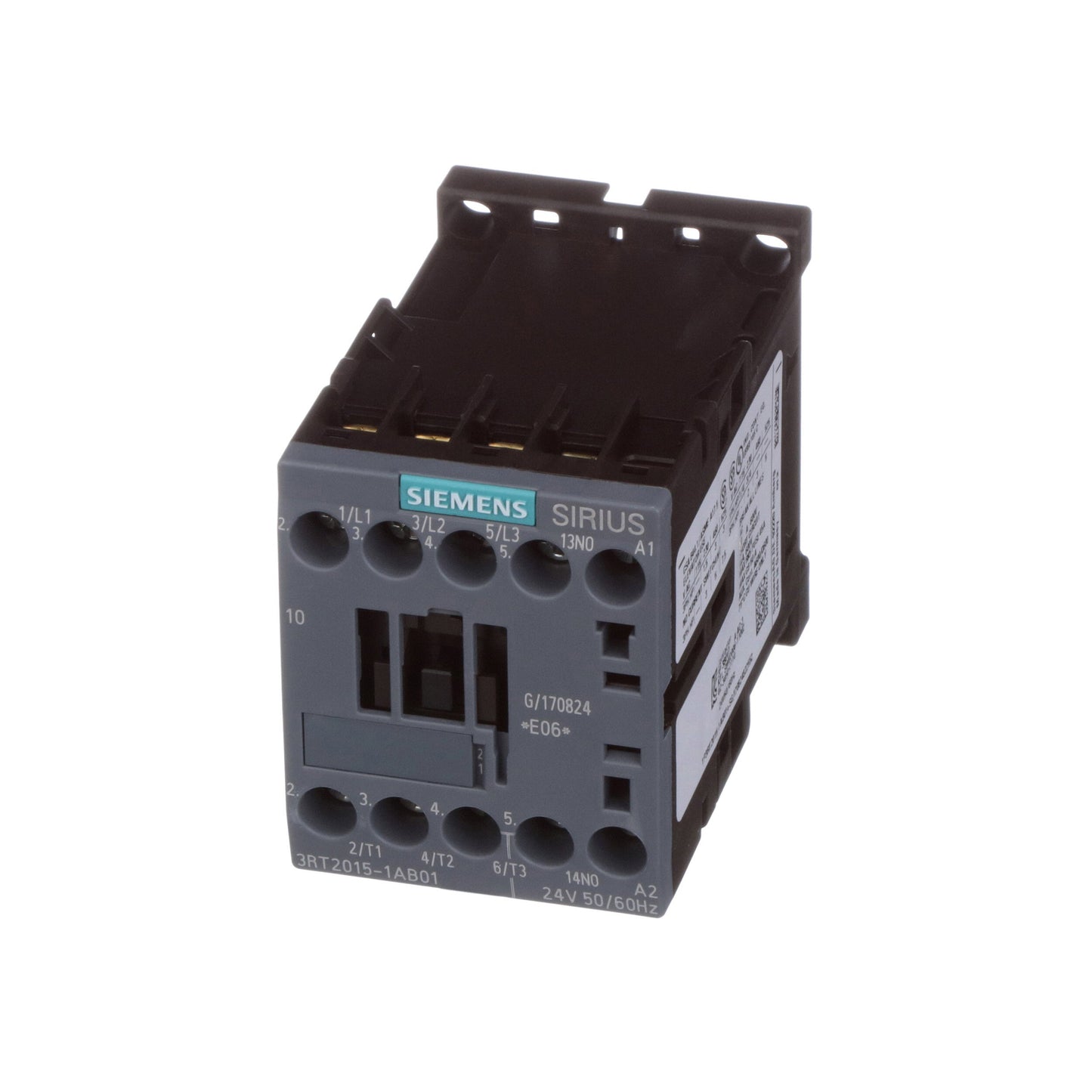Siemens 3RT20151AB01 Contactors | 24 VAC 7 A 3 kW 400 V 3RT Series