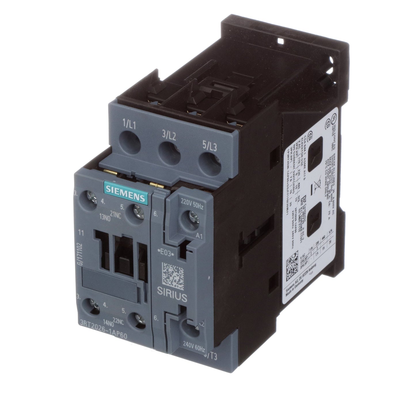 Siemens 3RT20261AP60 Contactor | 600V 800A 3P 3 phase