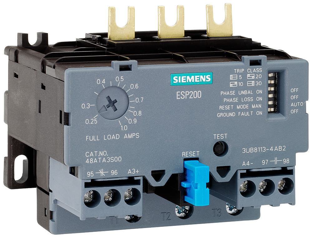 Siemens 3UB8113-4AB2 Motor Control | 0.25 to 1 Amp 3-Phase Frame A Solid State ESP200