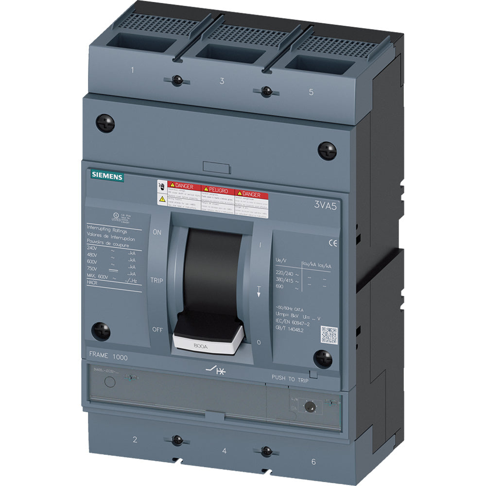 Siemens 3VA5580-5EC32-0AA0 Molded Case Circuit Breaker Sentron