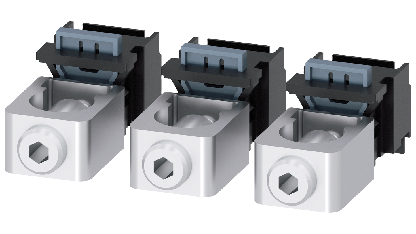 Siemens 3VA9133-0JB11 Circuit Breaker Lug Terminal Kit 168 MCM Aluminum 3VA51 Frame 3VA