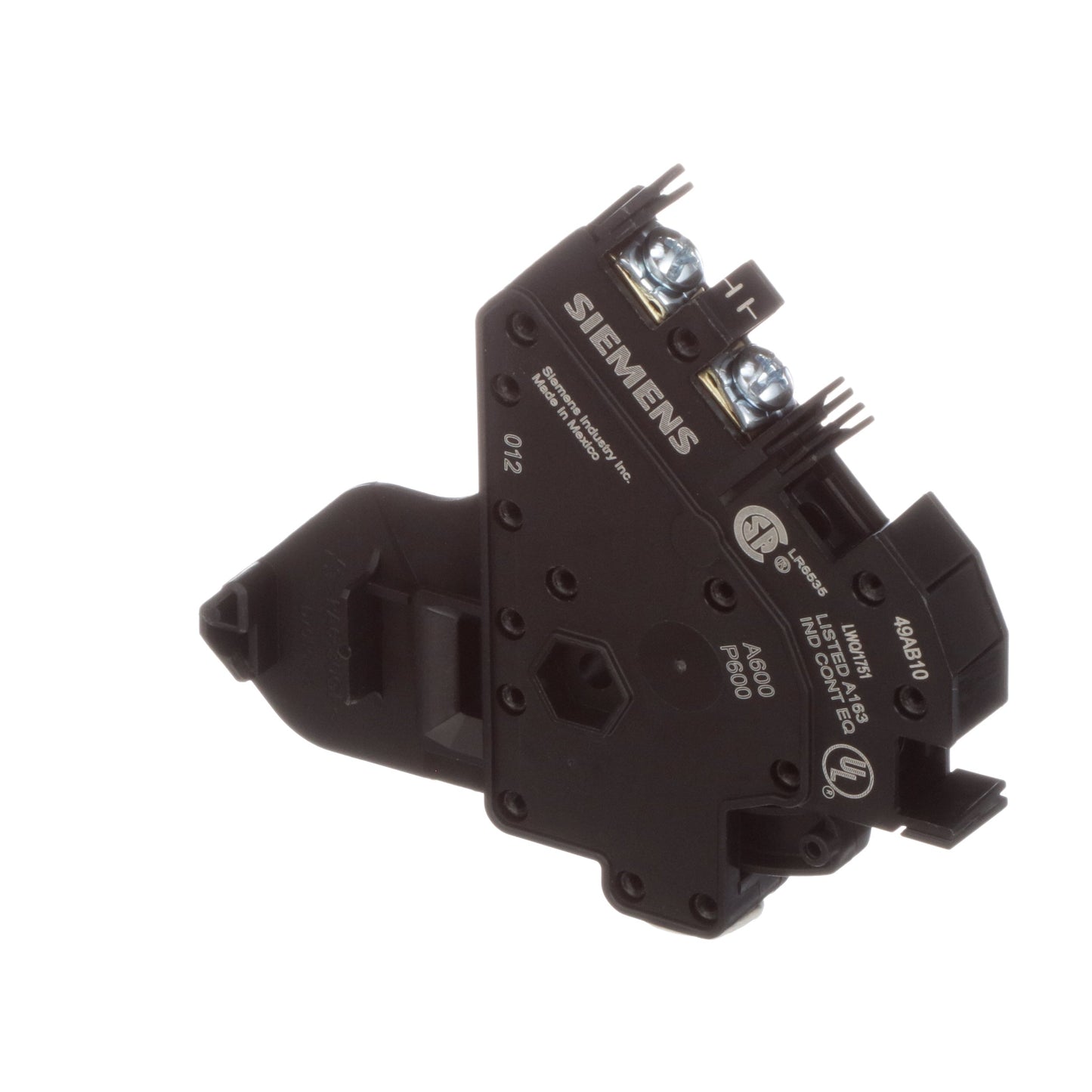 Siemens 49AB10 Auxiliary Contact | 600V AC 1NO 49 Series