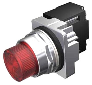 Siemens 52PL4M2 Control Circuit Component Pilot Device | Red LED Lens 120V