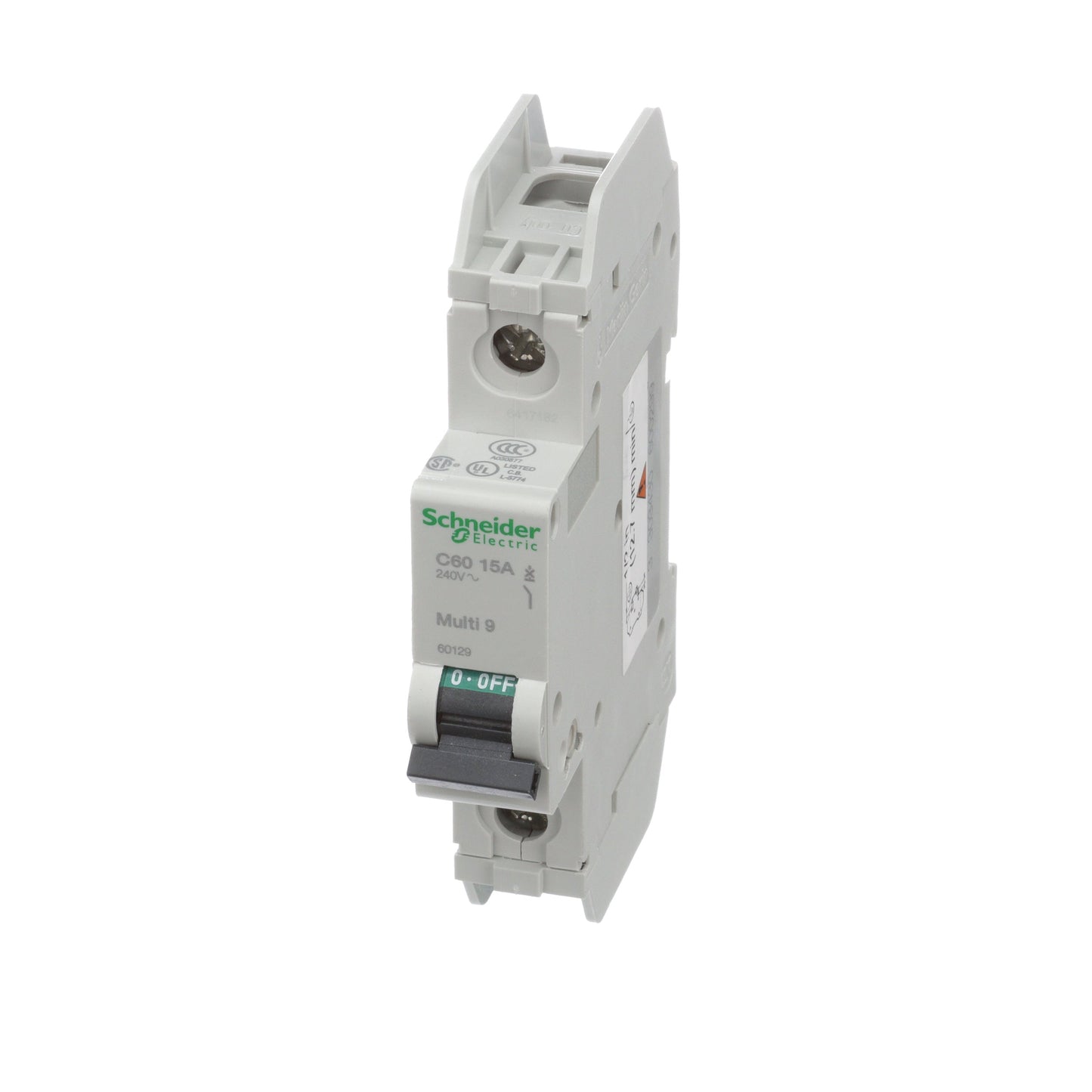 ABB 60129 Circuit Breaker | 240V 15A 1P 10kA@120V Feed-Thru
