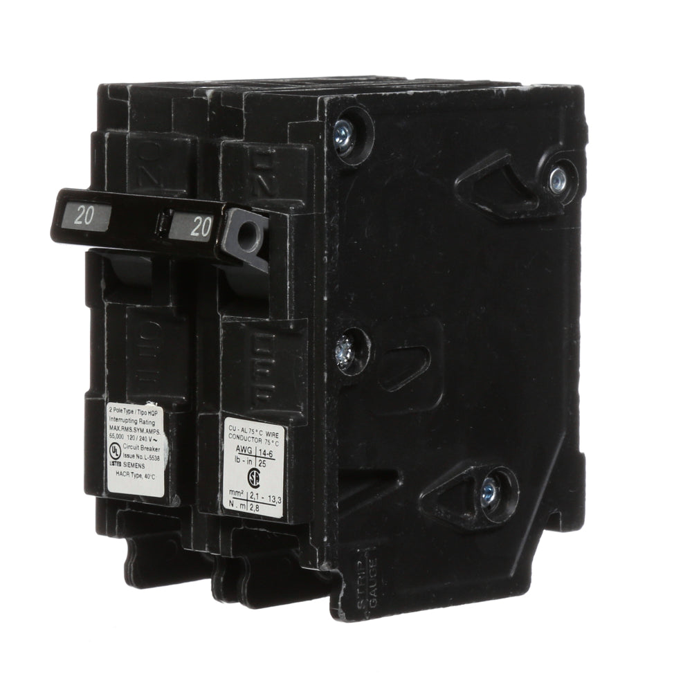 Q220HH - SIemens Plug-In 20 Amp 2 Pole Circuit Breaker - Essential Electric Supply