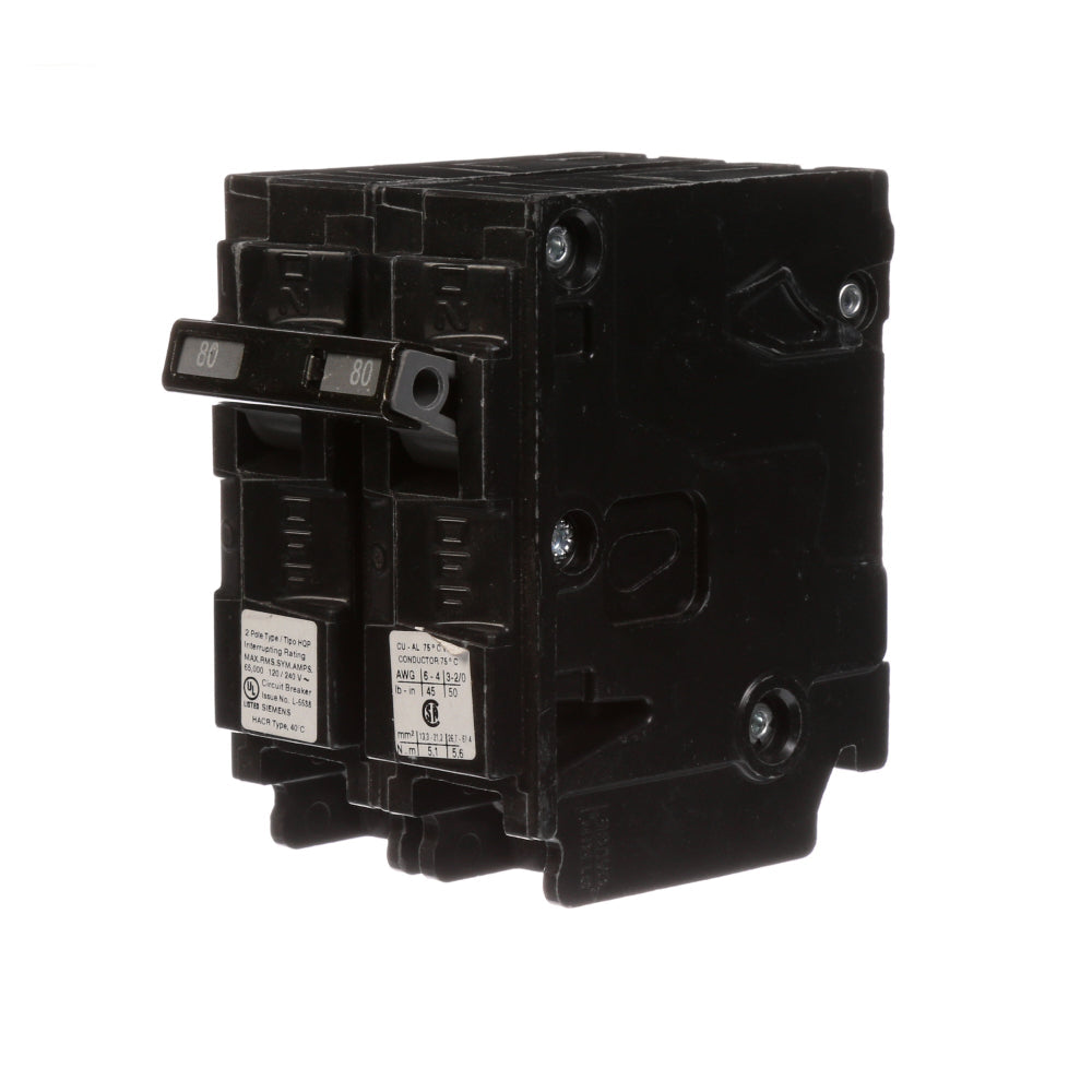 Q280HH Siemens Molded Case Circuit Breaker Q Series 80A 240V - Essential Electric Supply