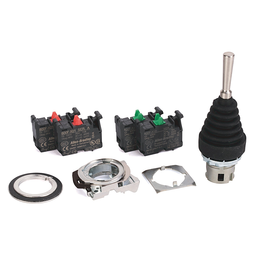 Allen-Bradley 800FM-JR2 Toggle Switch 22mm 2-Position Momentary Metal
