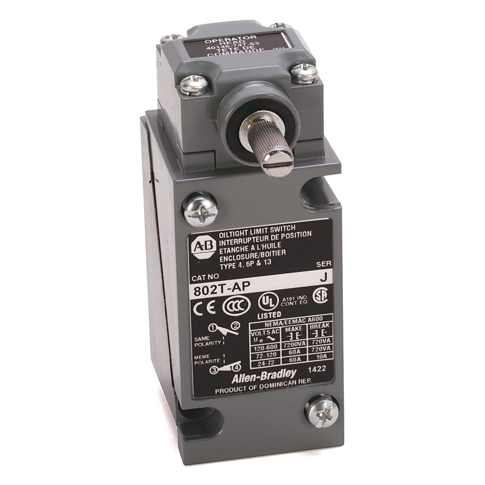 Allen-Bradley 802TAPN Motor Control Part And Accessory | Compatible Frames THFK