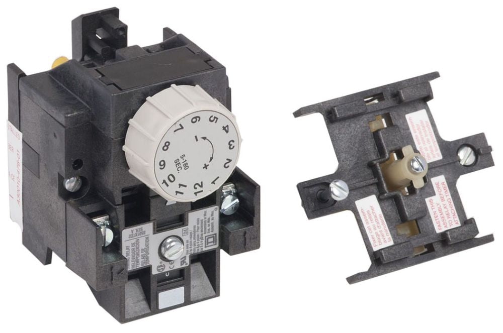 Square D 8501XTD2 NEMA Control Relay Pneumatic Timer 10A 600VAC 1 NO/1 NC 8501X