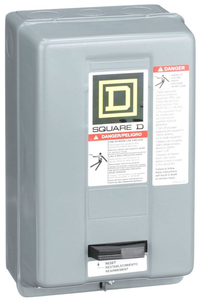 Square D 8536SAG11V02S Motor Starter | 600V 1 Phase 9A 2 Pole