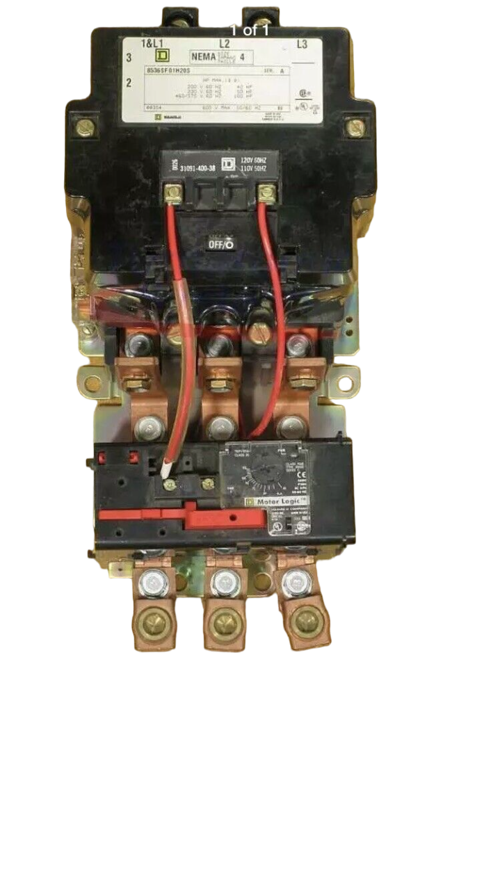 8536SFO1V02H20S Square D Class 8536 Motor Starter 3 pole 3 phase 600V 135A 110V coil - Essential Electric Supply
