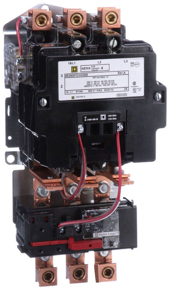 Square D 8536SFO1V02H30S Motor Starter | 3P 3PH 600V 135A 110V Class 8536