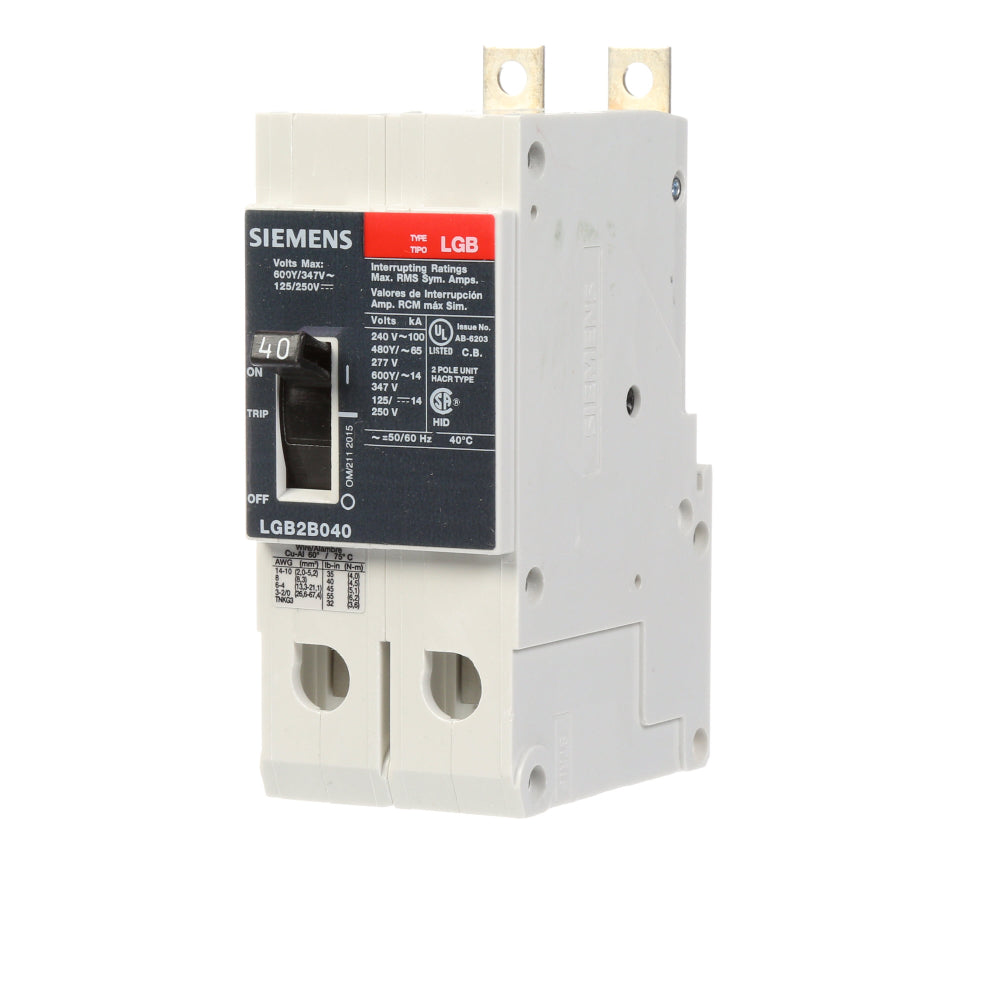 LGB2B045B - SIemens Bolt-On 45 Amp 2 Pole Circuit Breaker - Essential Electric Supply