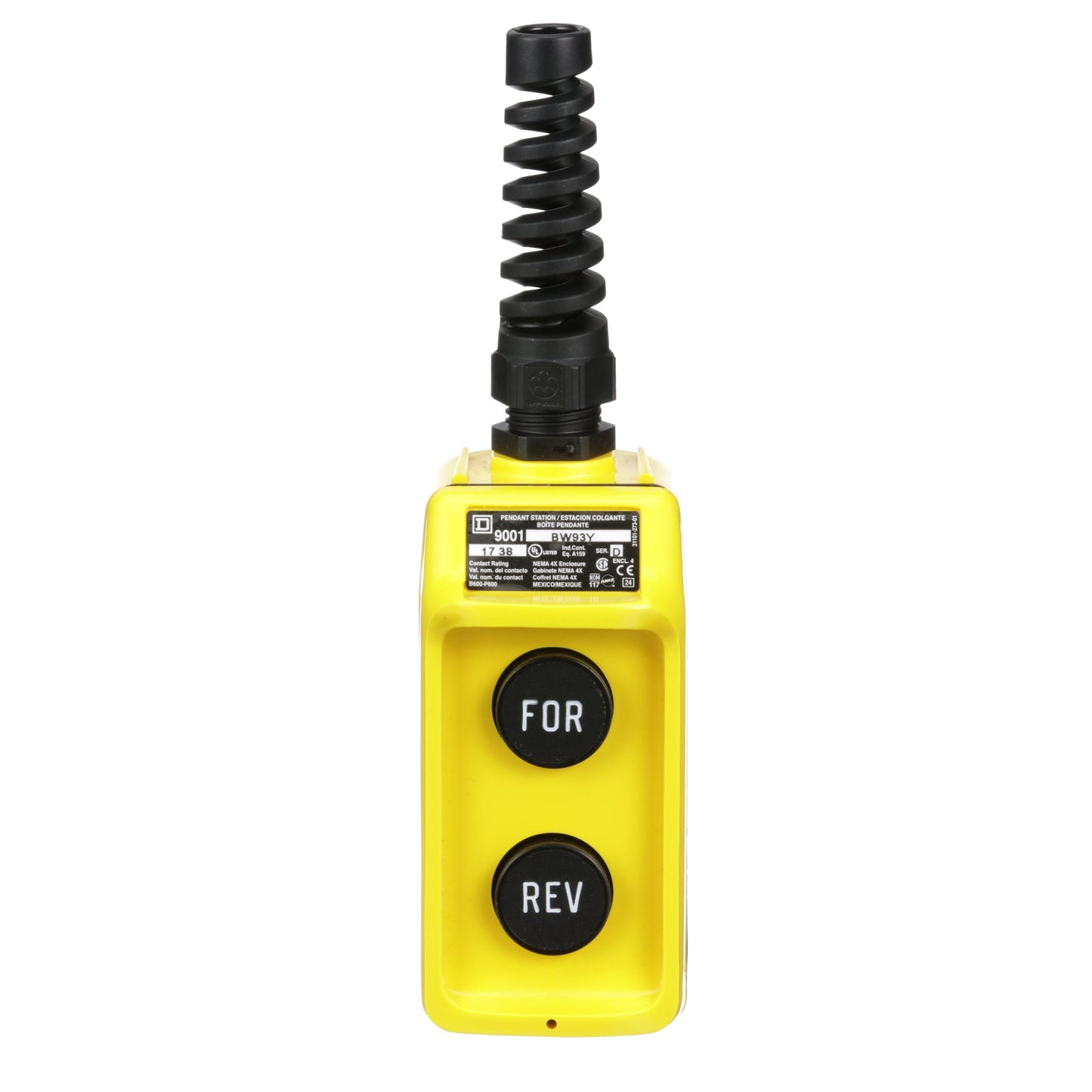 Square D 9001BW93Y Control Stations | 600 VAC 5 A 9001B Series