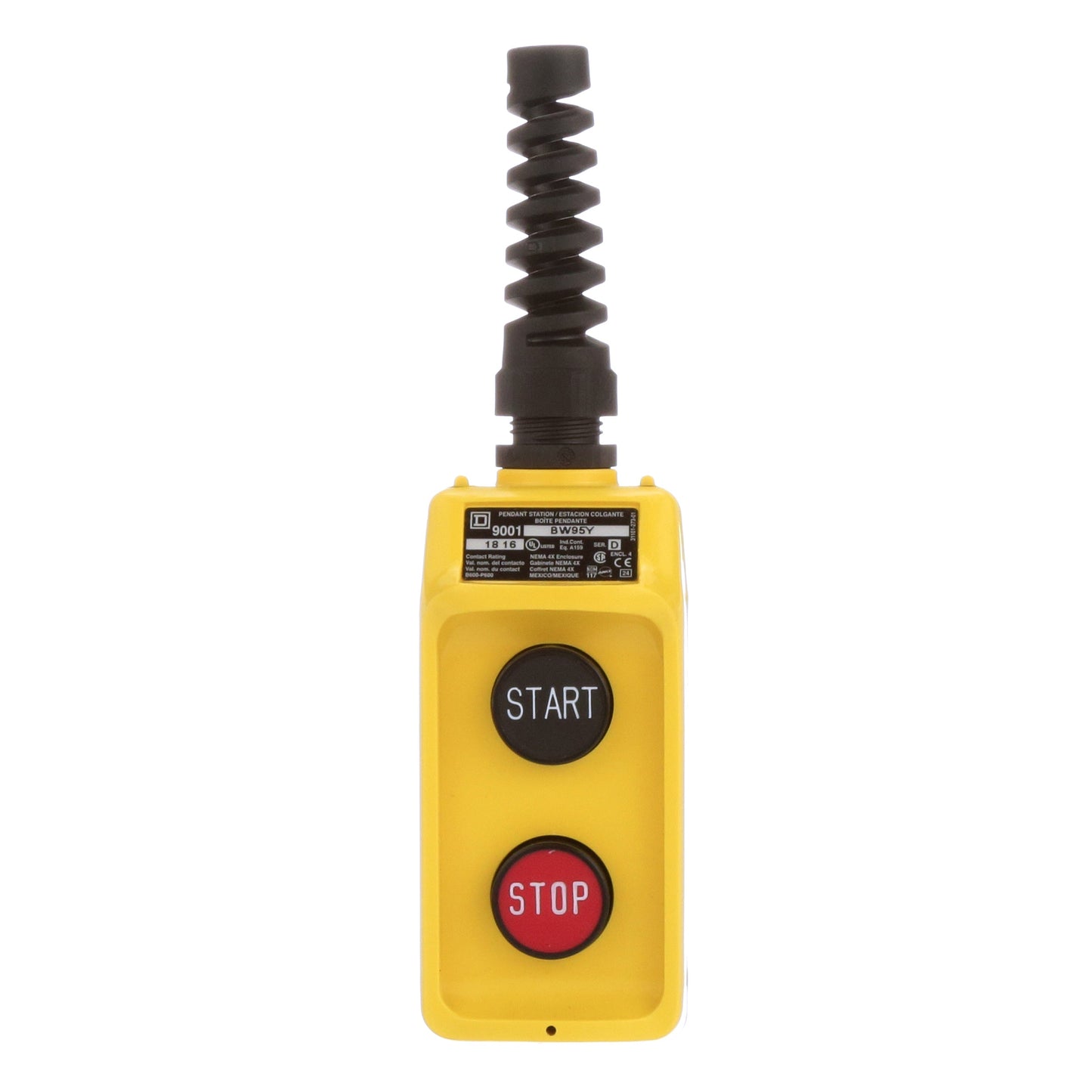 Square D 9001BW95Y Control Stations | 5A 600VAC/VDC 9001 Series