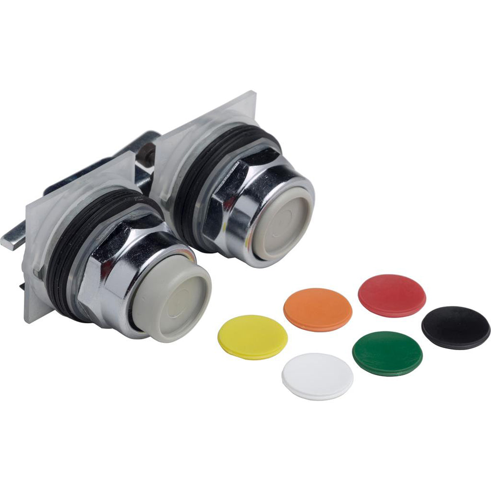 Square D 9001KR11U Push button switch 30mm spring return flush Harmony 9001K