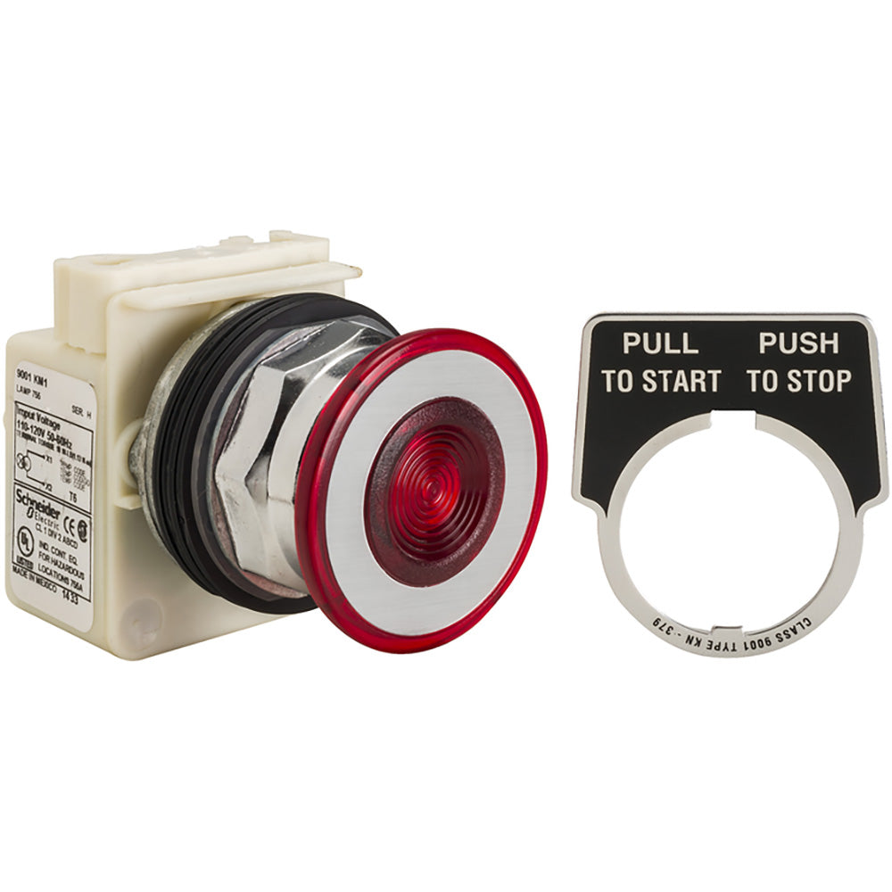 Square D 9001KR9P1R Push button switch | 600VAC 9001K