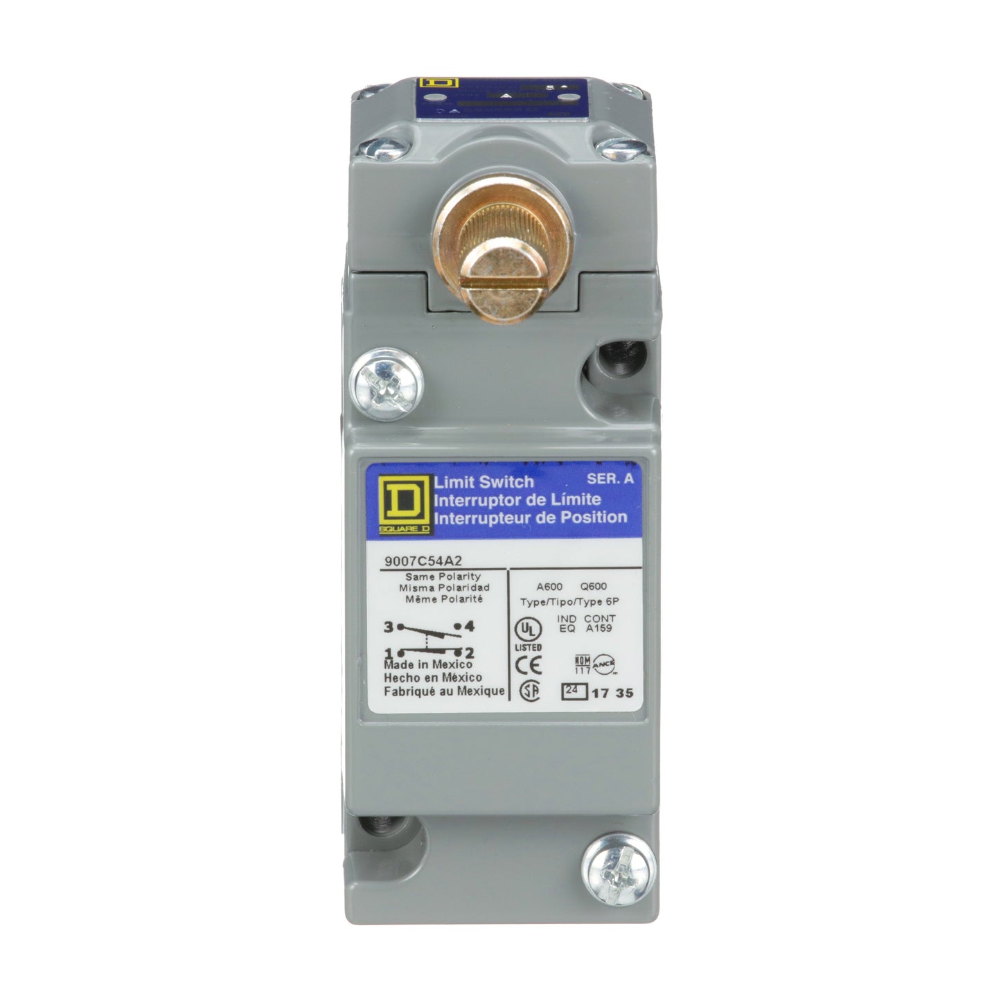 Telemecanique 9007C54A2 Limit Switch | 600V 1 NC + 1 NO 9007C Series