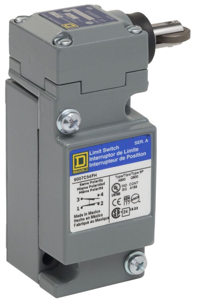Telemecanique 9007C54FH Limit Switch 600V 10A 9007C