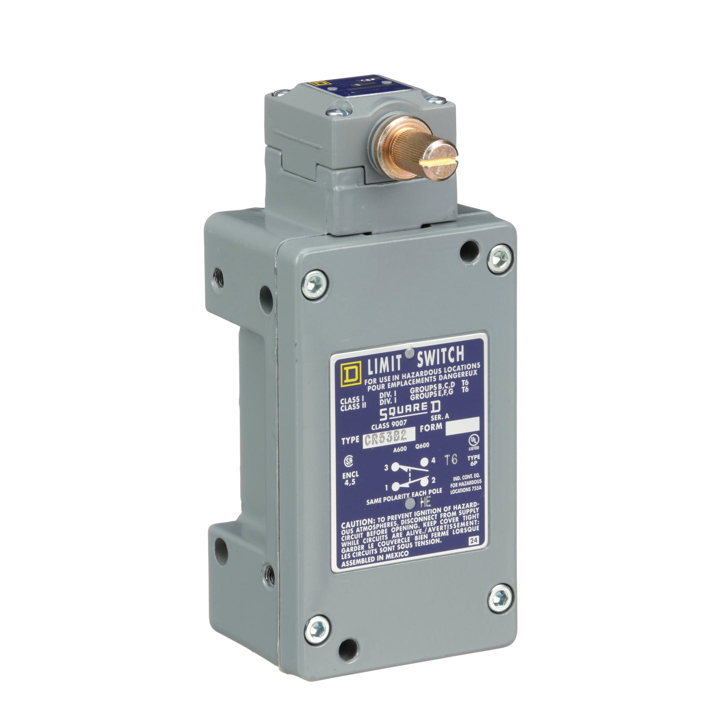 Telemecanique 9007CR53B2 Limit Switch | 600 Volt 9007C Series