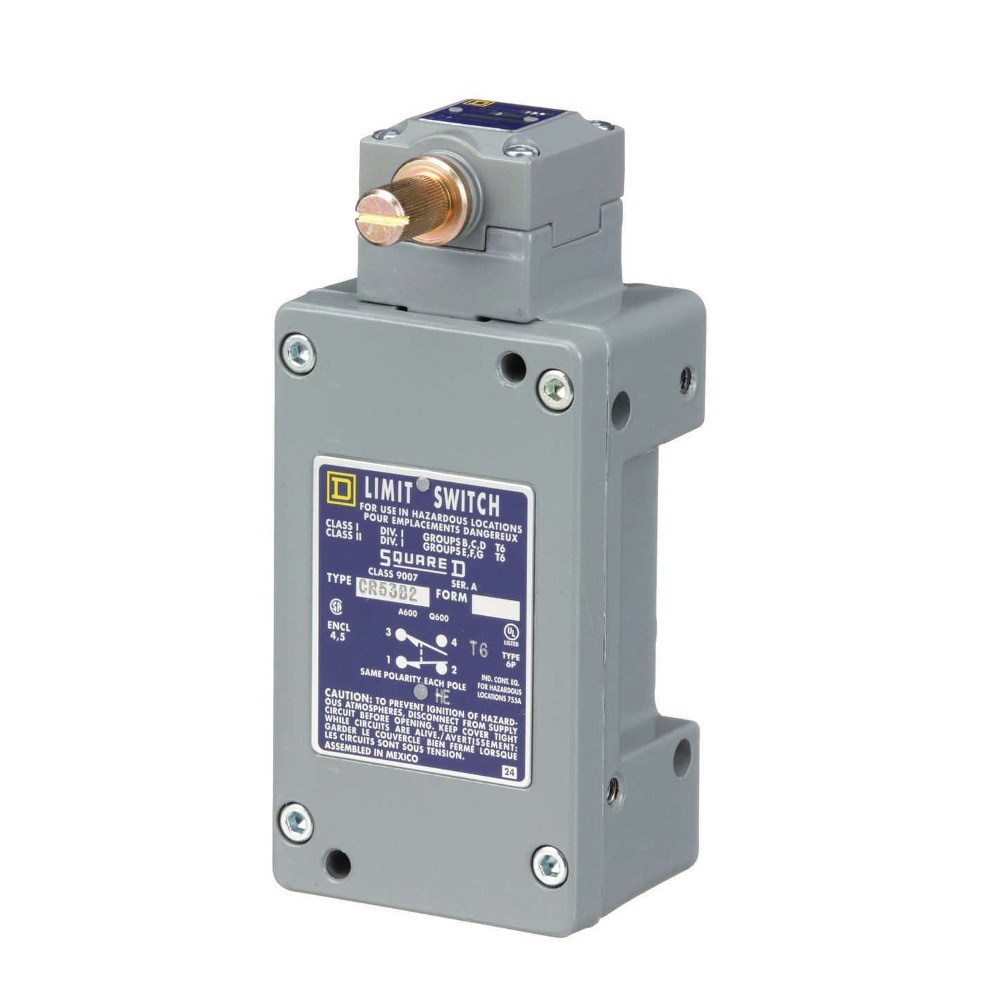 Telemecanique 9007CR53B2 Limit Switch | 600 Volt 9007C Series