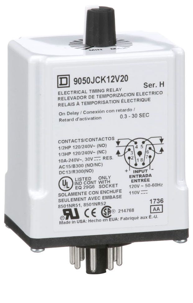 Square D 9050JCK12V20 Motor Control | 240 VAC 9050