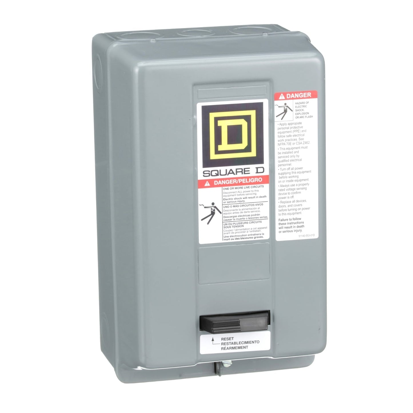 9991SCG8 Square D NEMA 1 Starter Enclosure for Type S Nonreversing Starters Sizes 00 0 1