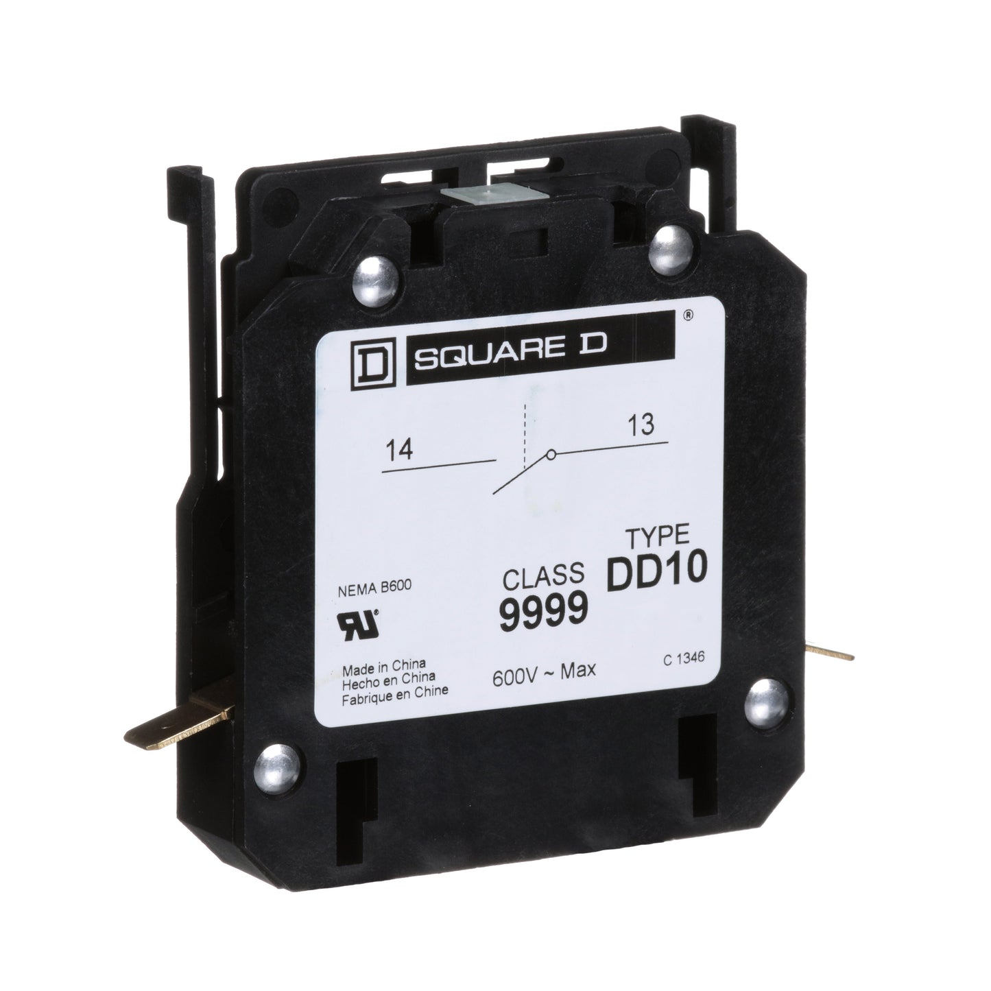 Square D 9999DD10 Contactor And Motor Starter Auxiliary | Class 9999 1NO