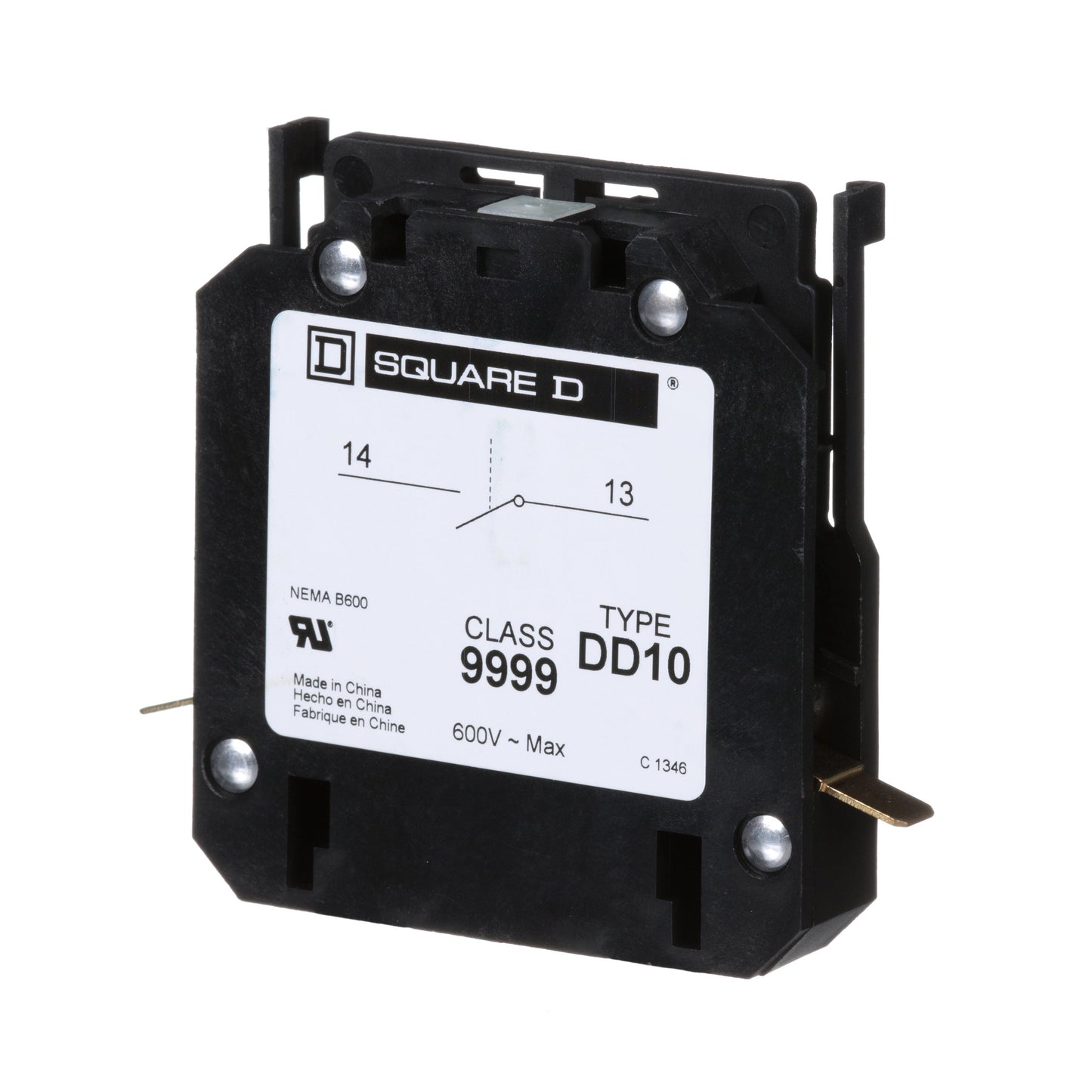 Square D 9999DD10 Contactor And Motor Starter Auxiliary | Class 9999 1NO