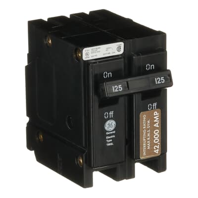 General Electric TMQL21125 Circuit Breaker | 240V 125A 2P 42kA@240V Plug-In Meter Mod