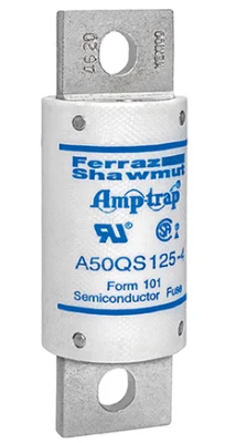 Ferraz Shawmut A50QS125-4R Fuse | 500V 125A 200kA@500V Bolt-In Blade Amp-Trap