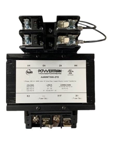 Powertran A614MT350 Control Power Transformer | 0.35KVA 208-240-277-480V Primary 120V Secondary ImperviTRAN