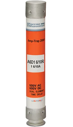 Mersen, Ferraz Shawmut A6D1-6/10R Fuse | Amp-Trap 2000 A6D-R 600V 1A