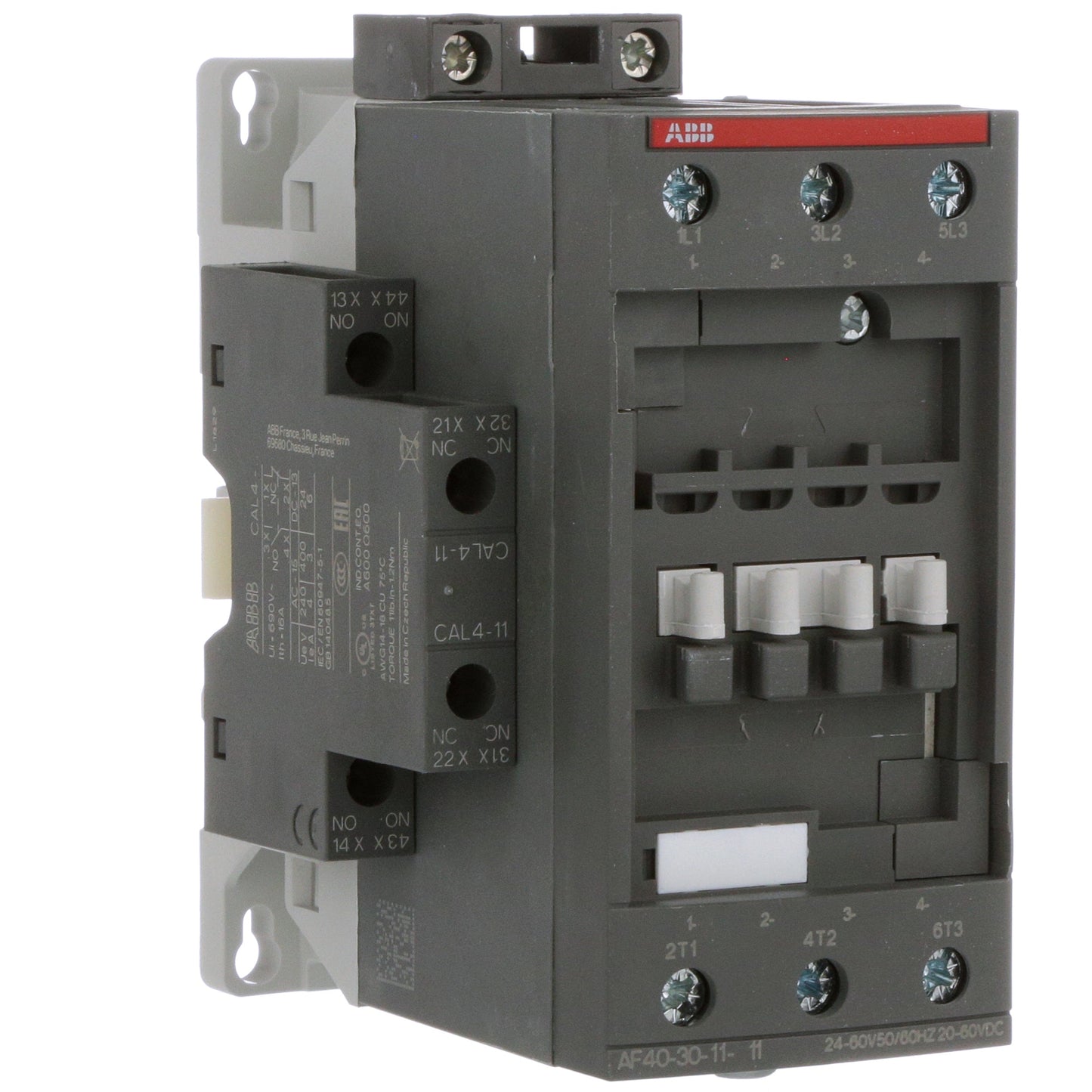 ABB AF40-30-11-11 Contactor | 60 VAC 1 NO + 1 NC