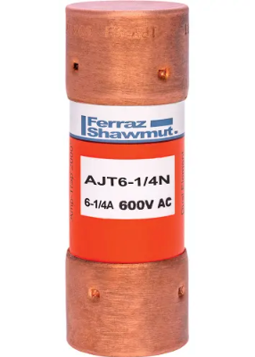 Mersen AJT6-1/4 Fuse | 600V 6A 200kA@600V Amp-Trap 2000