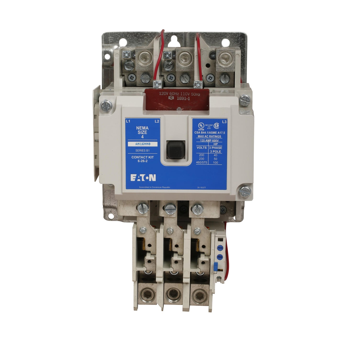 AN56NN0A Cutler Hammer Freedom Series Motor Starter 3 pole 3 phase 600V 135A 110V coil - Essential Electric Supply