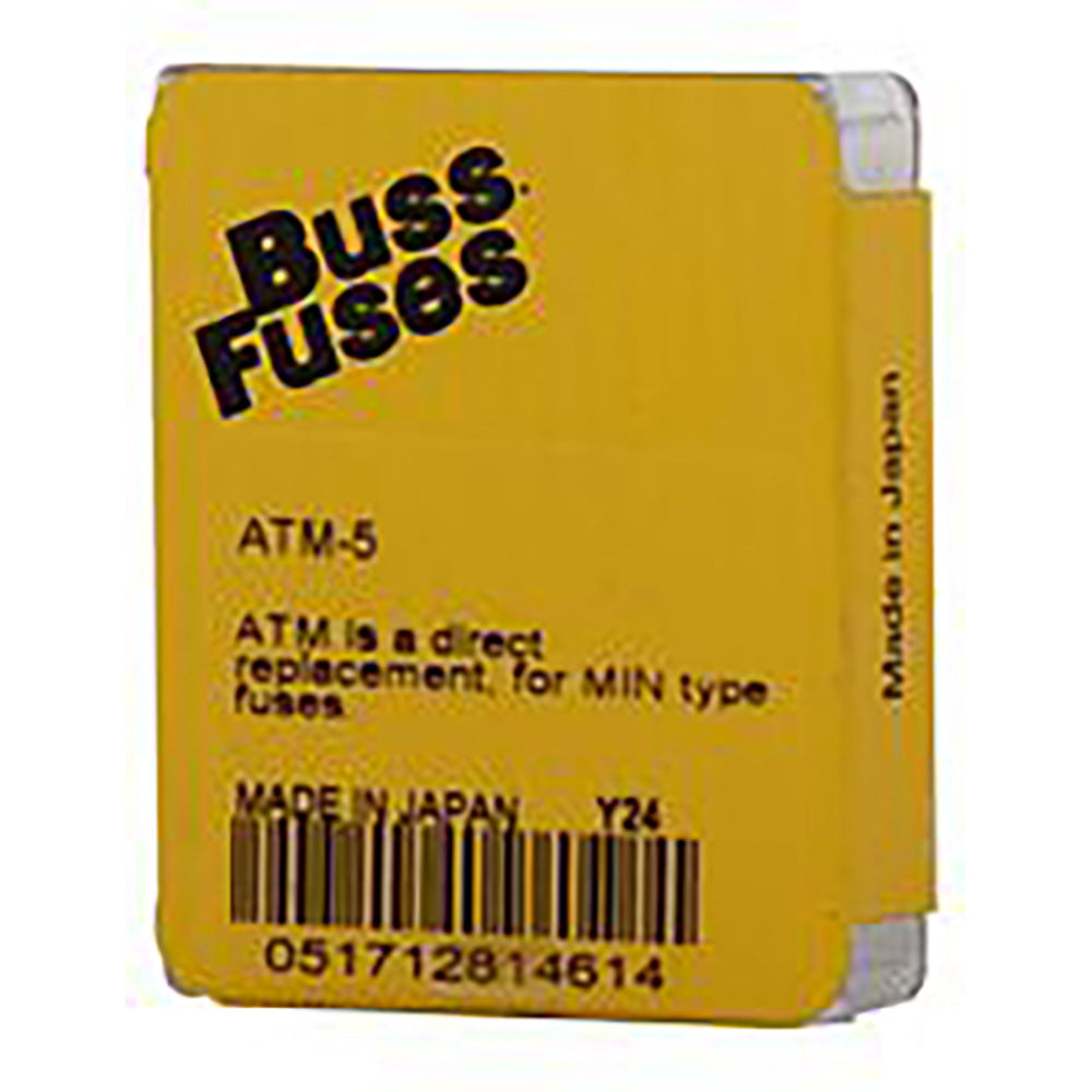 Bussmann ATM-5 Low Voltage Fuse 32V 5A 1kA@32Vdc ATM Series