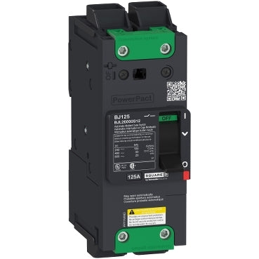 BDL26000S12 - Schneider Electric Feed-Thru 600V 15A 2 pole circuit breaker 18kA@480V - Essential Electric Supply