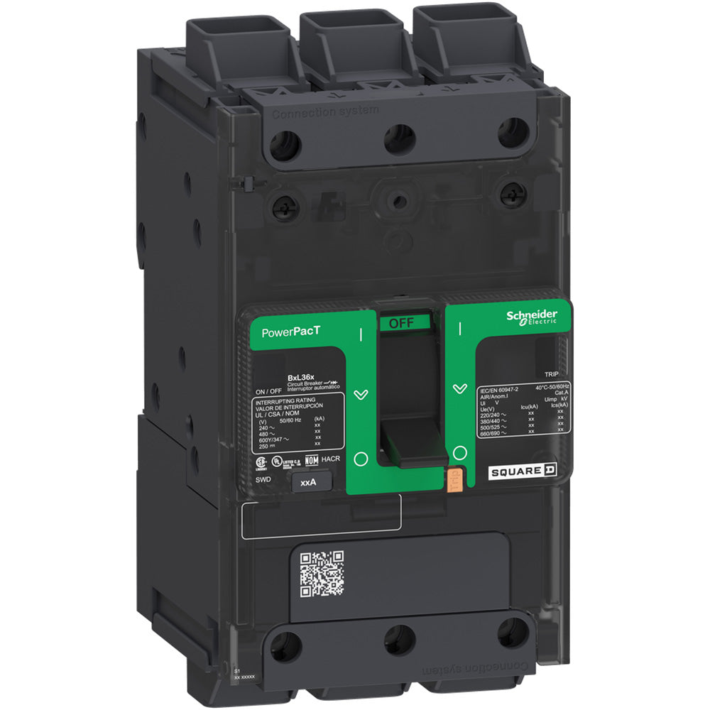 Schneider Electric BGL36070 Circuit Breaker | 600V 70A 3P 35kA@480V Feed-Thru Powerpact