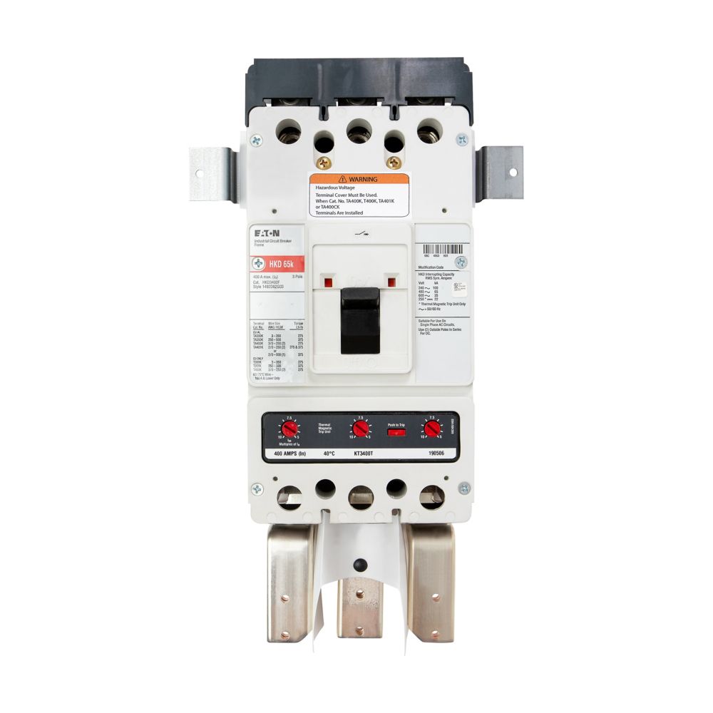 Eaton BKKD400T Circuit Breaker | 480V 400A 3P 35kA@480V Bolt-On Series C