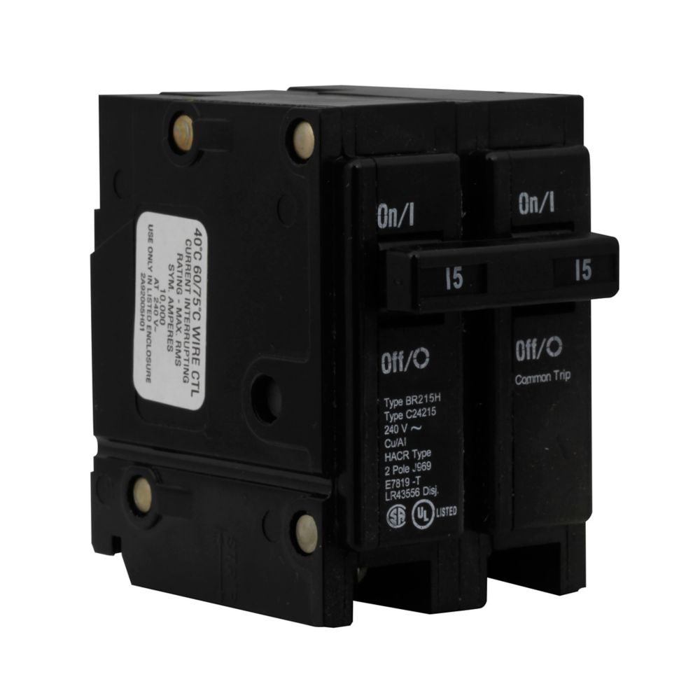 Eaton BR220H Circuit Breaker | 240V 20A 2P 10kA@240V Plug-In